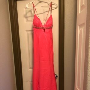 Hot Pink Prom Dress - Size 6